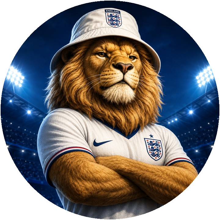 English lion character for World Champ Token
