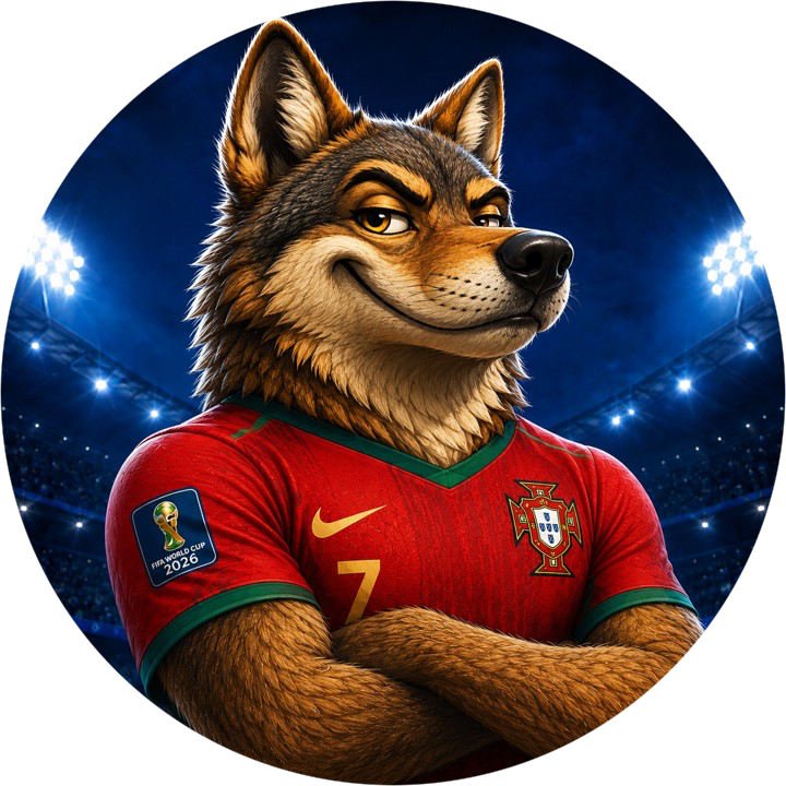 Portuguese wolf character for World Champ Token